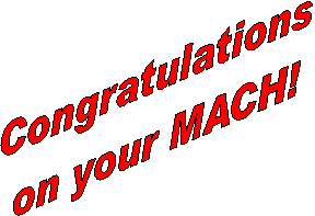 Congratulations on your MACH!